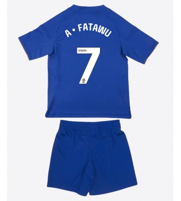 Lacne Dětský Futbalové dres Leicester City Issahaku Fatawu #7 2025-26 Krátky Rukáv - Domáci (+ trenírky)